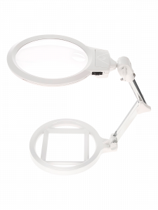 Лупа настольная с подсветкой на гибкой ноге Орбита INL53